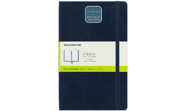Moleskine Classic Collection Expanded Soft Cover Large Notebook - Sapphire Blue