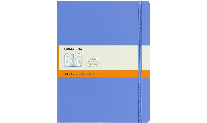 Moleskine Classic Collection Extra Large Hard Cover Notebook - Hydrangea Blue