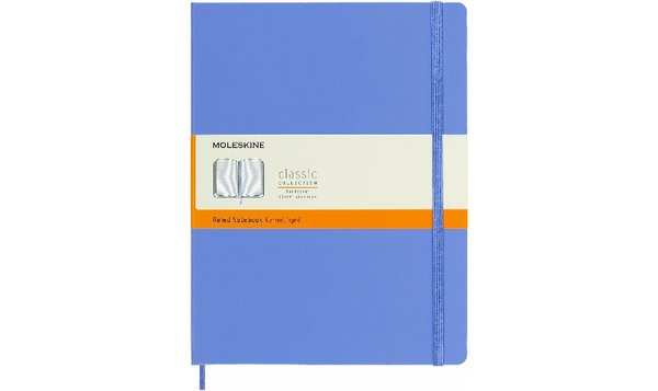 Moleskine Classic Collection Extra Large Hard Cover Notebook - Hydrangea Blue