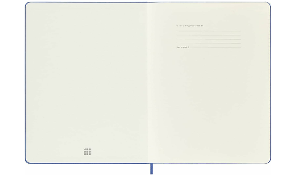 Moleskine Classic Collection Extra Large Hard Cover Notebook - Hydrangea Blue