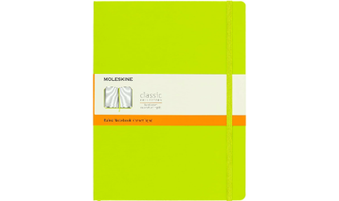 Moleskine Classic Collection Extra Large Hard Cover Notebook - Lemon Green