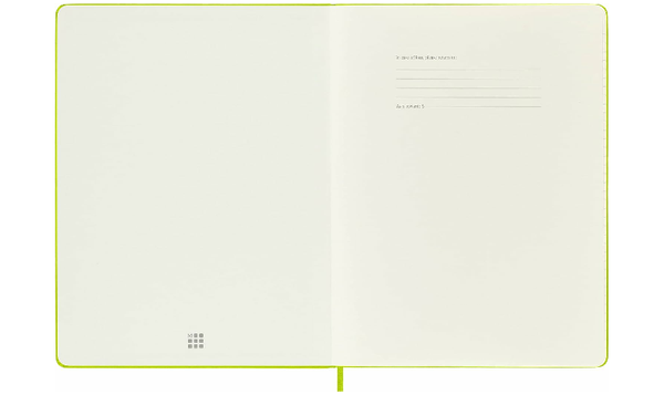 Moleskine Classic Collection Extra Large Hard Cover Notebook - Lemon Green