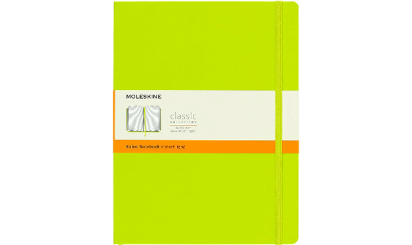 Moleskine Classic Collection Extra Large Hard Cover Notebook - Lemon Green