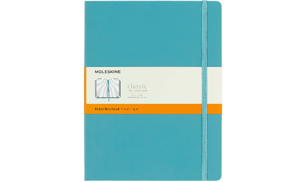 Moleskine Classic Collection Extra Large Hard Cover Notebook - Reef Blue