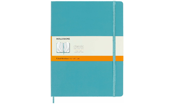 Moleskine Classic Collection Extra Large Hard Cover Notebook - Reef Blue