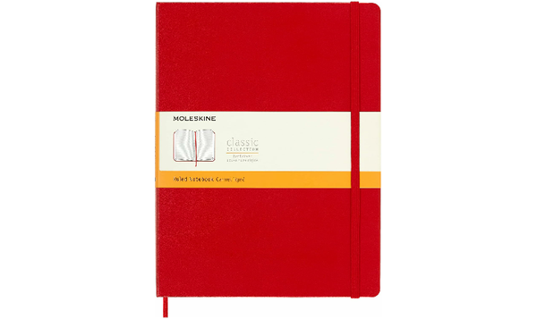 Moleskine Classic Collection Extra Large Hard Cover Notebook - Scarlet Red