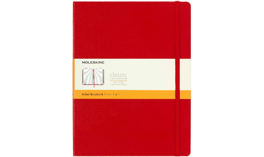 Moleskine Classic Collection Extra Large Hard Cover Notebook - Scarlet Red