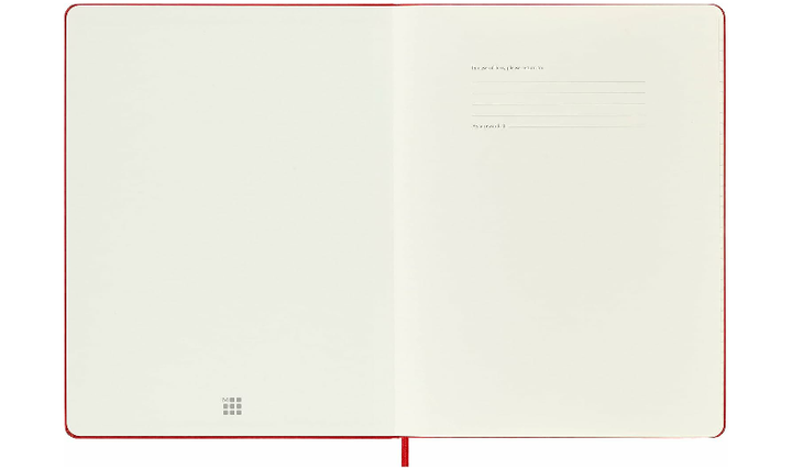 Moleskine Classic Collection Extra Large Hard Cover Notebook - Scarlet Red