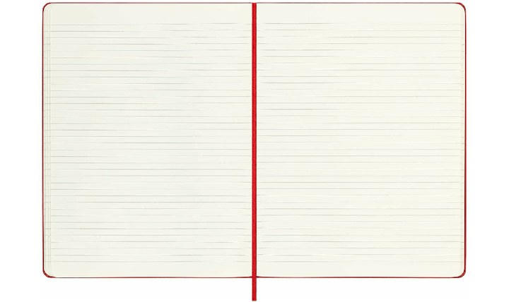Moleskine Classic Collection Extra Large Hard Cover Notebook - Scarlet Red