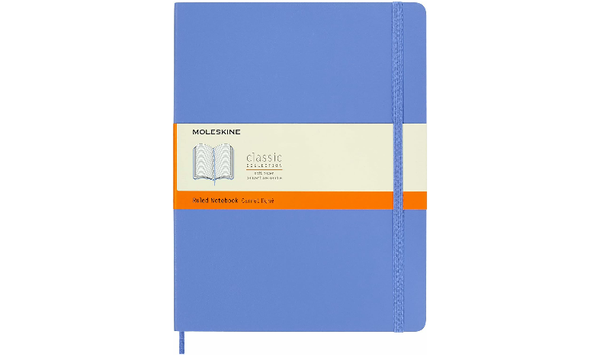 Moleskine Classic Collection Extra Large Soft Cover Notebook - Hydrangea Blue