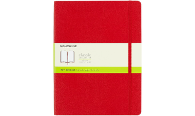 Moleskine Classic Collection Extra Large Soft Cover Notebook - Scarlet Red
