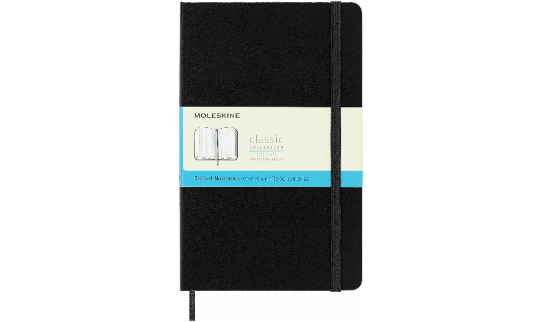 Moleskine Classic Collection Large Hard Cover Notebook - Black