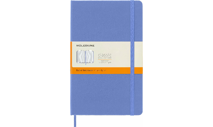 Moleskine Classic Collection Large Hard Cover Notebook - Hydrangea Blue