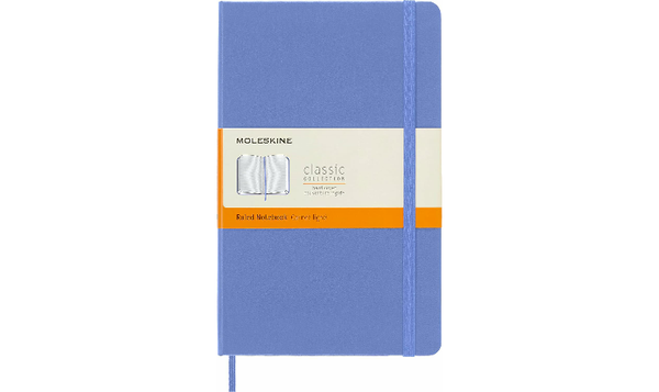 Moleskine Classic Collection Large Hard Cover Notebook - Hydrangea Blue