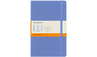Moleskine Classic Collection Large Hard Cover Notebook - Hydrangea Blue