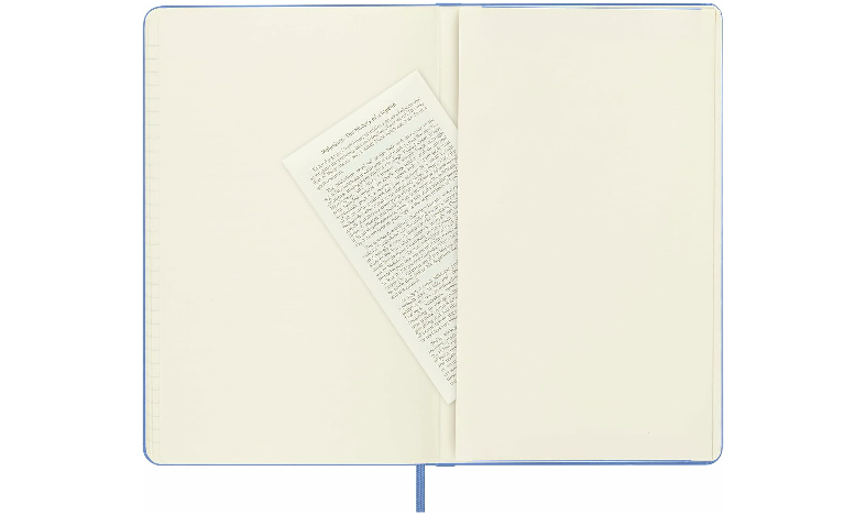 Moleskine Classic Collection Large Hard Cover Notebook - Hydrangea Blue