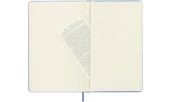 Moleskine Classic Collection Large Hard Cover Notebook - Hydrangea Blue