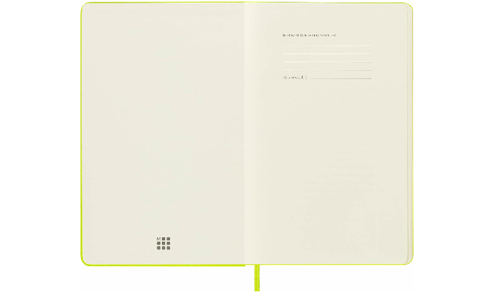 Moleskine Classic Collection Large Hard Cover Notebook - Lemon Green