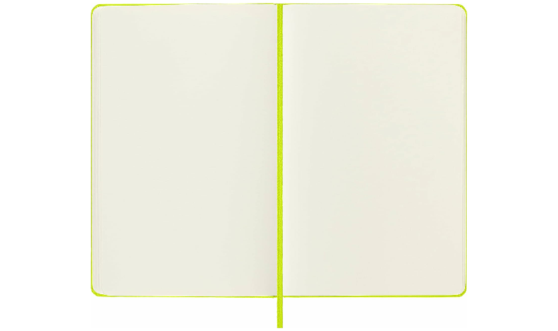 Moleskine Classic Collection Large Hard Cover Notebook - Lemon Green