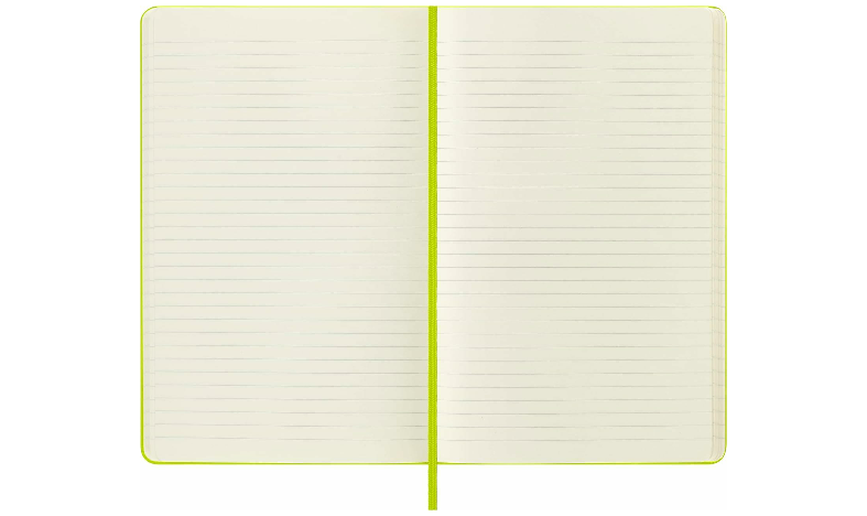 Moleskine Classic Collection Large Hard Cover Notebook - Lemon Green