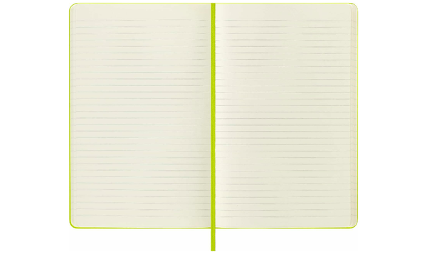 Moleskine Classic Collection Large Hard Cover Notebook - Lemon Green
