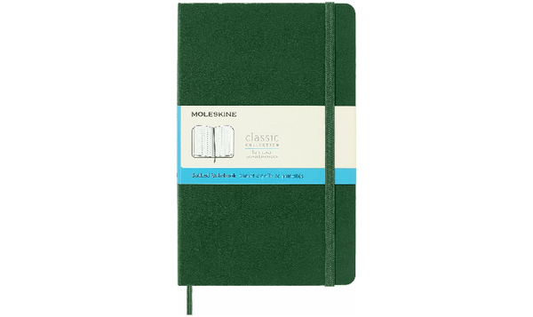Moleskine Classic Collection Large Hard Cover Notebook - Myrtle Green