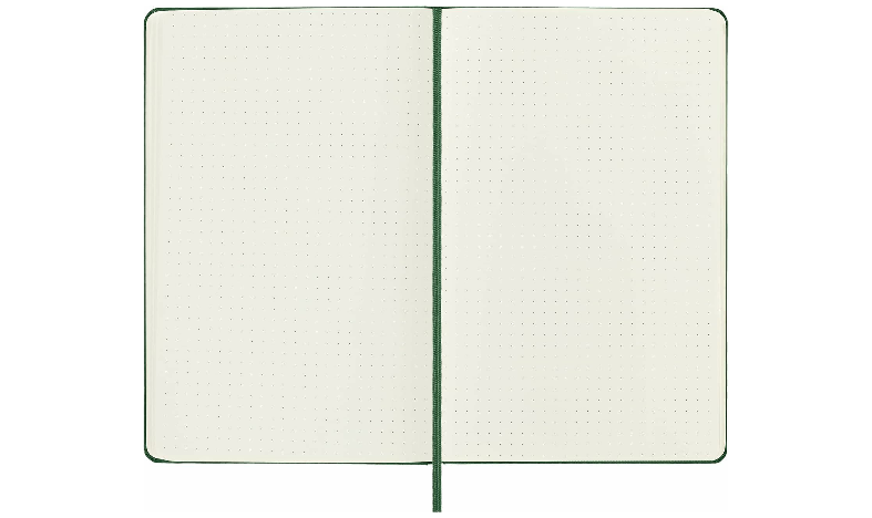 Moleskine Classic Collection Large Hard Cover Notebook - Myrtle Green