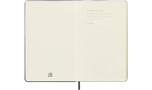 Moleskine Classic Collection Large Hard Cover Notebook - Sapphire Blue