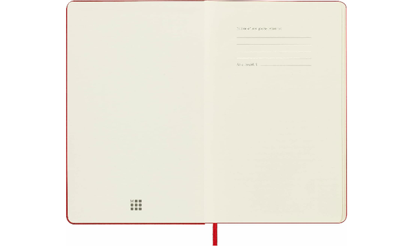 Moleskine Classic Collection Large Hard Cover Notebook - Scarlet Red