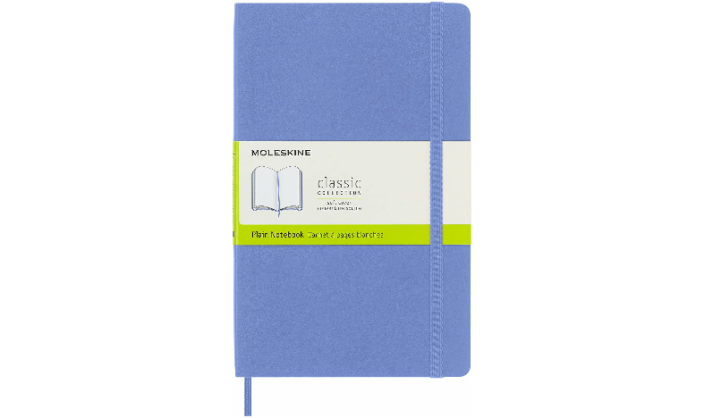Moleskine Classic Collection Large Soft Cover Notebook - Hydrangea Blue