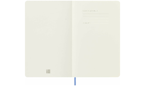 Moleskine Classic Collection Large Soft Cover Notebook - Hydrangea Blue