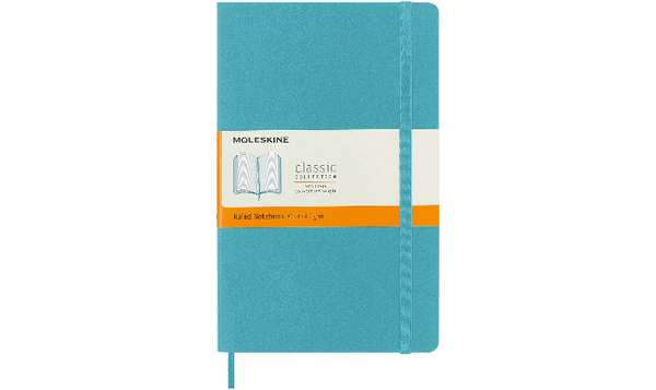 Moleskine Classic Collection Large Soft Cover Notebook - Reef Blue
