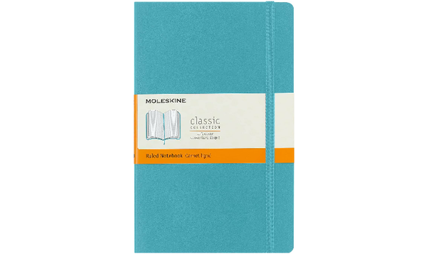 Moleskine Classic Collection Large Soft Cover Notebook - Reef Blue