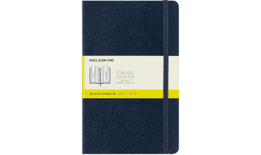Moleskine Classic Collection Large Soft Cover Notebook - Sapphire Blue