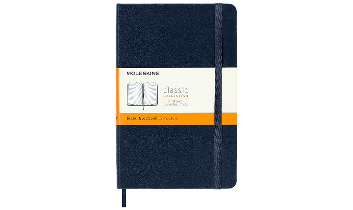 Moleskine Classic Collection Medium Hard Cover Notebook - Sapphire Blue - Ruled
