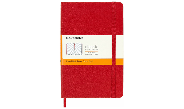 Moleskine Classic Collection Medium Hard Cover Notebook - Scarlet Red - Ruled