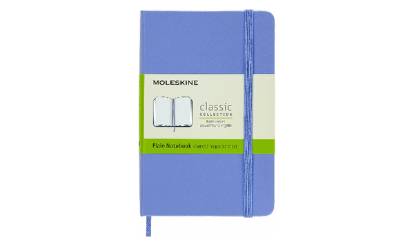 Moleskine Classic Collection Pocket Hard Cover Notebook - Hydrangea Blue