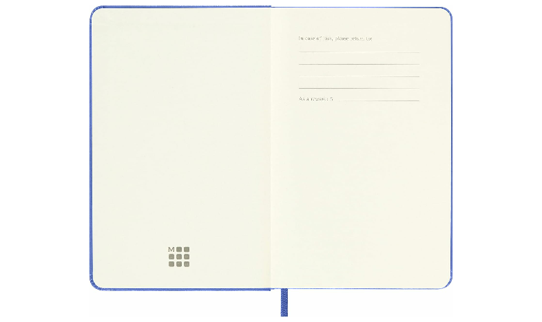 Moleskine Classic Collection Pocket Hard Cover Notebook - Hydrangea Blue