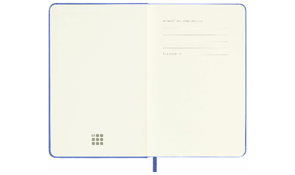 Moleskine Classic Collection Pocket Hard Cover Notebook - Hydrangea Blue