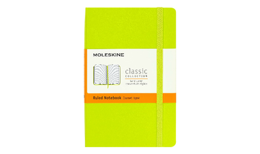 Moleskine Classic Collection Pocket Hard Cover Notebook - Lemon Green
