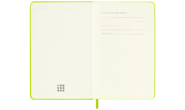 Moleskine Classic Collection Pocket Hard Cover Notebook - Lemon Green
