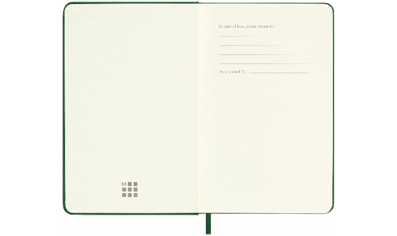 Moleskine Classic Collection Pocket Hard Cover Notebook - Myrtle Green