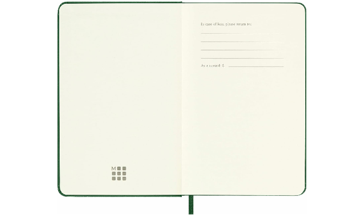 Moleskine Classic Collection Pocket Hard Cover Notebook - Myrtle Green