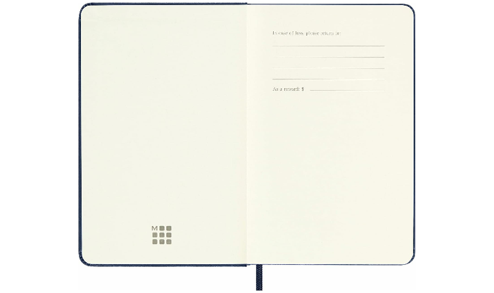 Moleskine Classic Collection Pocket Hard Cover Notebook - Sapphire Blue