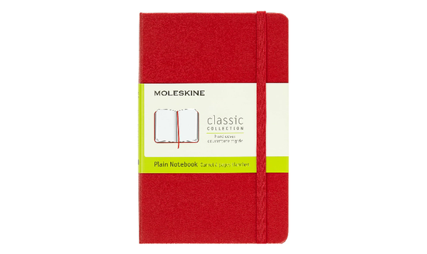 Moleskine Classic Collection Pocket Hard Cover Notebook - Scarlet Red