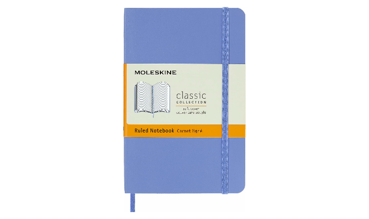 Moleskine Classic Collection Pocket Soft Cover Notebook - Hydrangea Blue