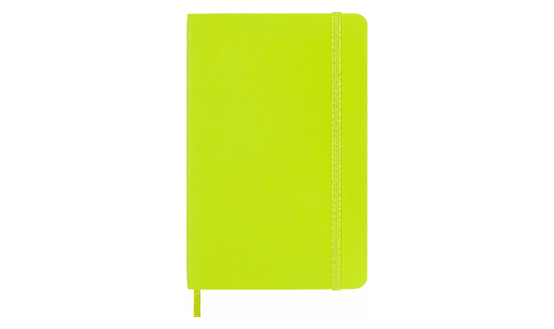Moleskine Classic Collection Pocket Soft Cover Notebook - Lemon Green - Plain