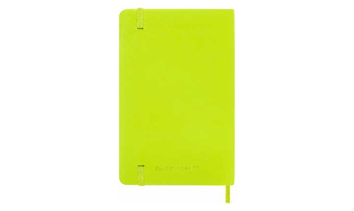 Moleskine Classic Collection Pocket Soft Cover Notebook - Lemon Green - Plain