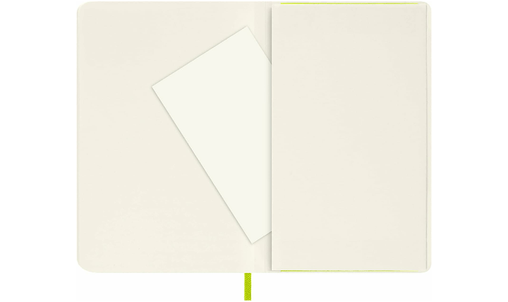 Moleskine Classic Collection Pocket Soft Cover Notebook - Lemon Green - Plain