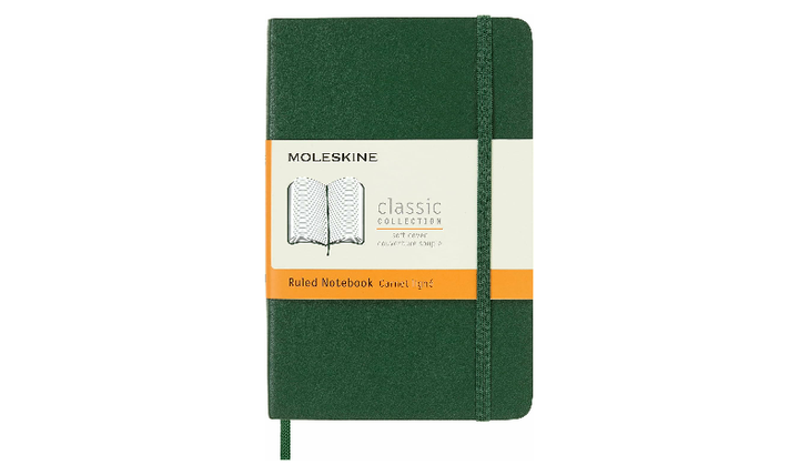 Moleskine Classic Collection Pocket Soft Cover Notebook - Myrtle Green - Ruled